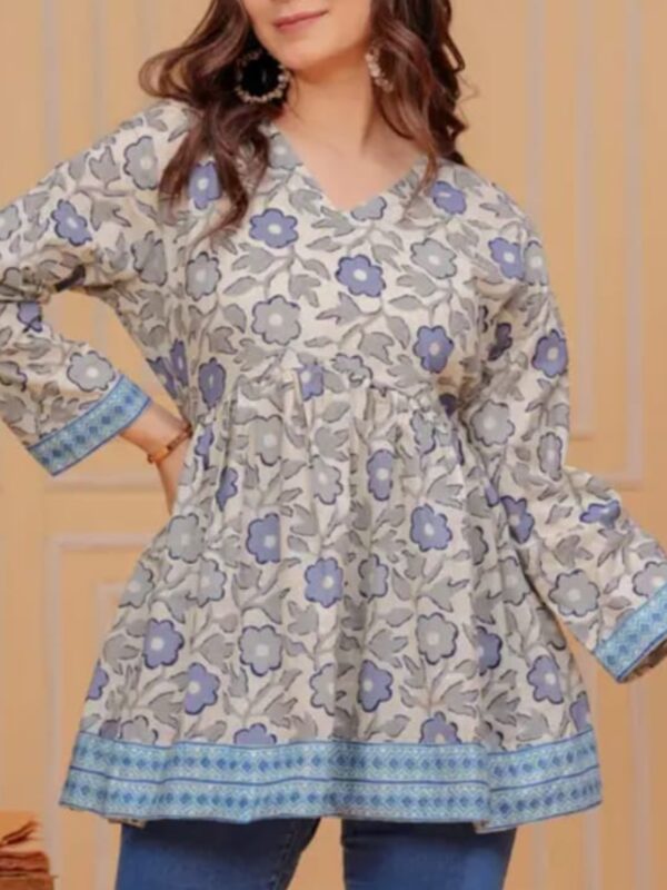 Neelkamal Bloom Short Kurti